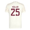 Original Trikotsatz FC Bayern München Muller 25 Champions League Ausweichtrikot 2023-24 Für Kinder